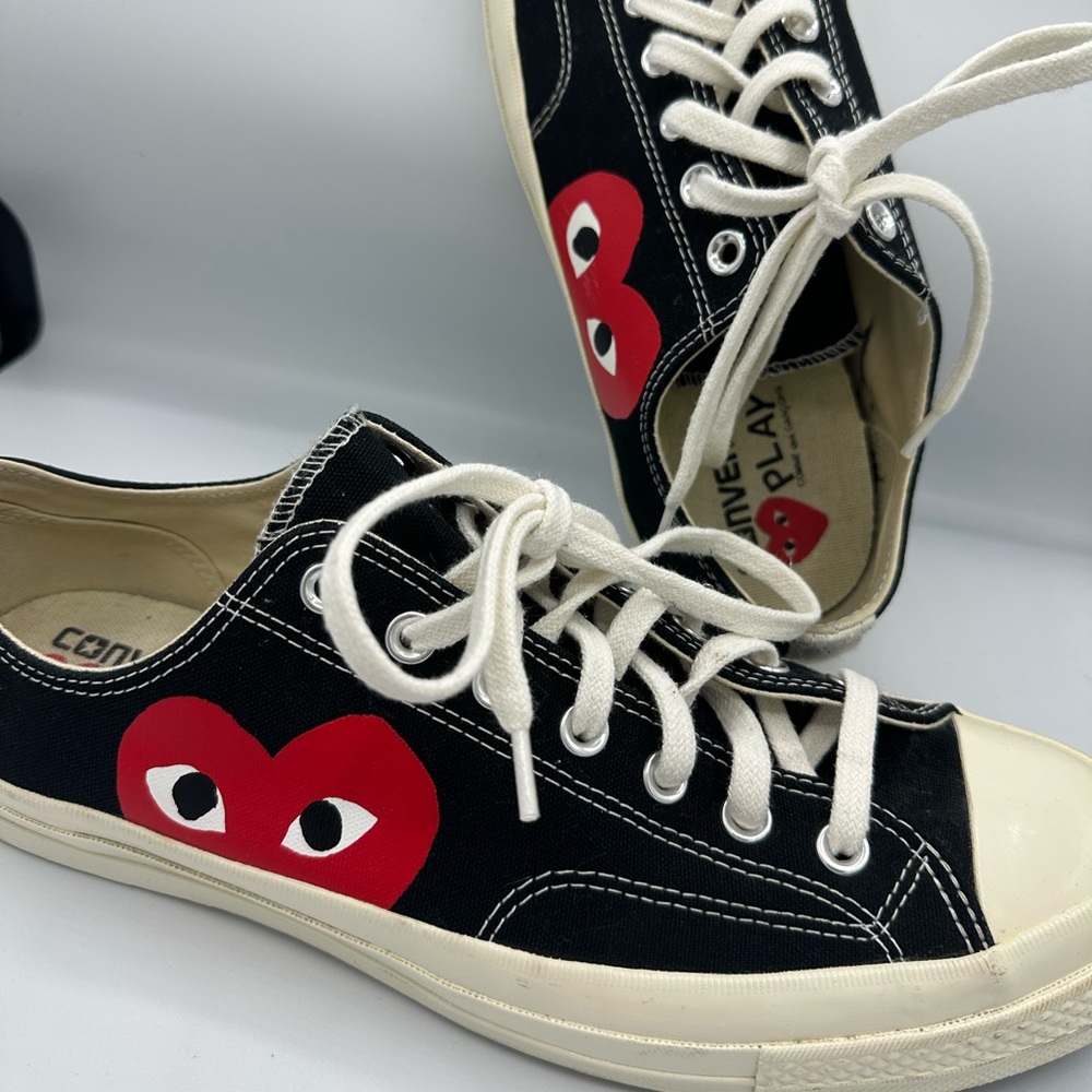 Commes de Garçons x Converse Black Logo Lowtops 🔥